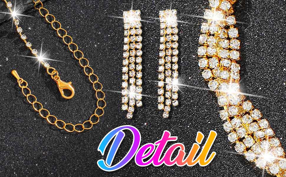 Crystal Formal Costume Jewelry Sets
