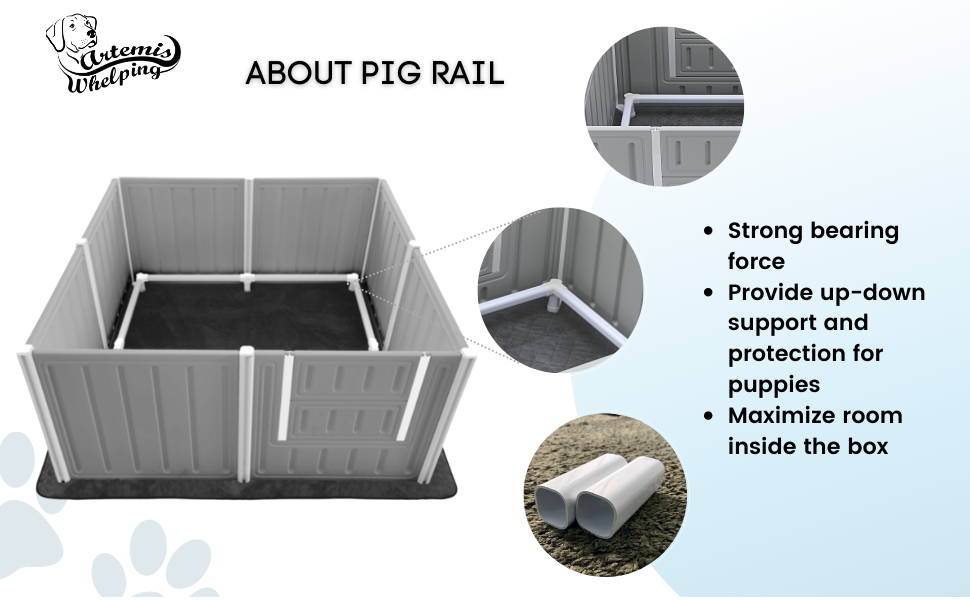 Artemis Whelping Box for Dogs and Puppies Large Birthing