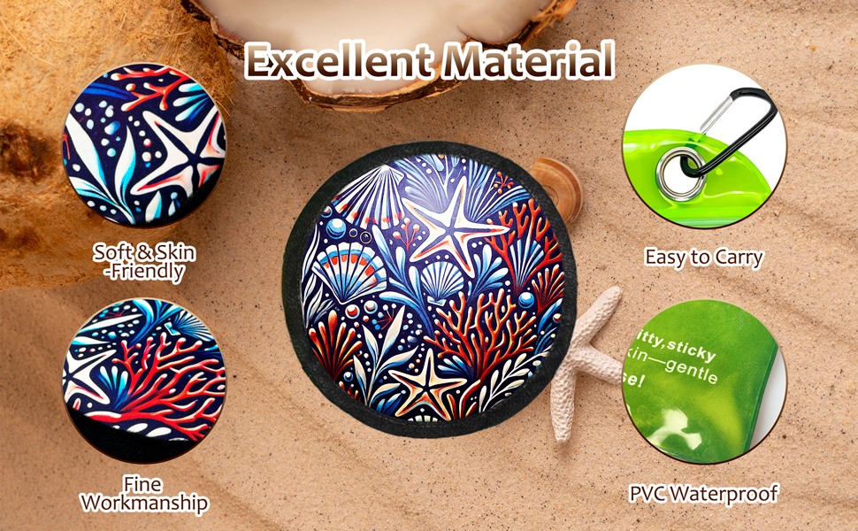 Natural Sand Remover Pouch for Beach & Travel