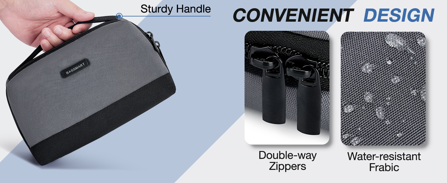 BAGSMART Electronics Organizer Pouch, Small Travel Tech Organizer Bag for Travel