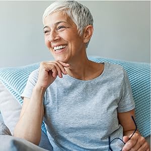 older woman smiling