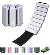 Sportneer Wrist & Ankle Weights - Set of 2 (1lb & 2lb Each) | Adjustable Wearable Weights Silicon...