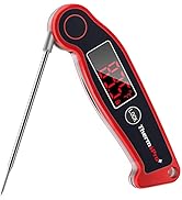 ThermoPro TP19 Waterproof Digital Meat Thermometer for Grilling with Ambidextrous Backlit & Therm...
