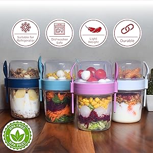 breakfast on the go cups