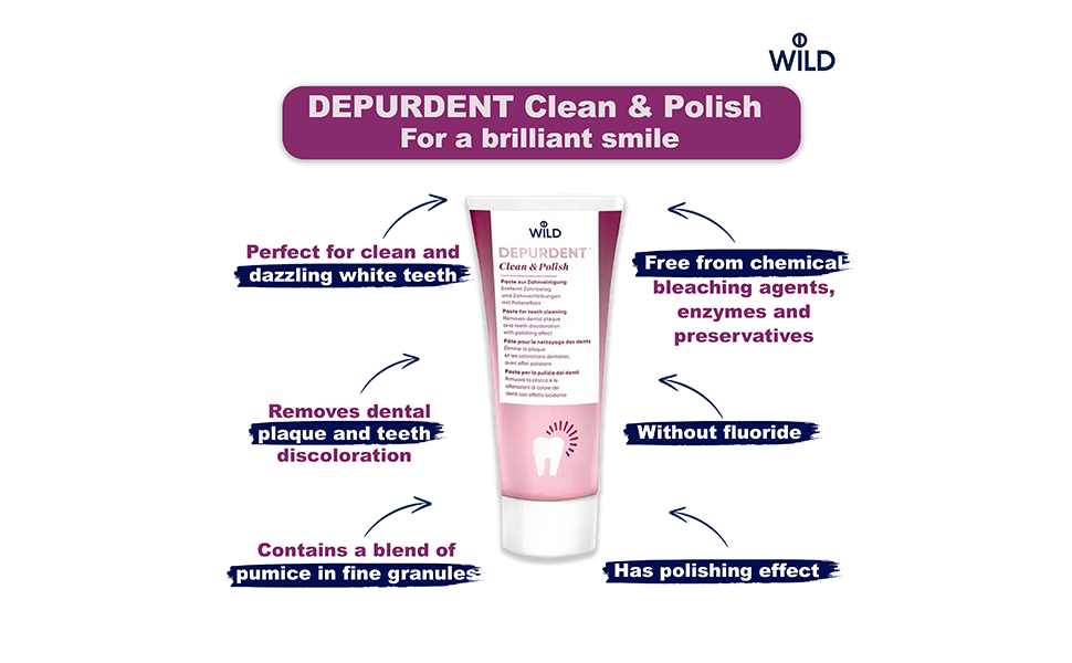 Depurdent Clean and Polish Toothpaste 75 ml Buy Online at Best Price