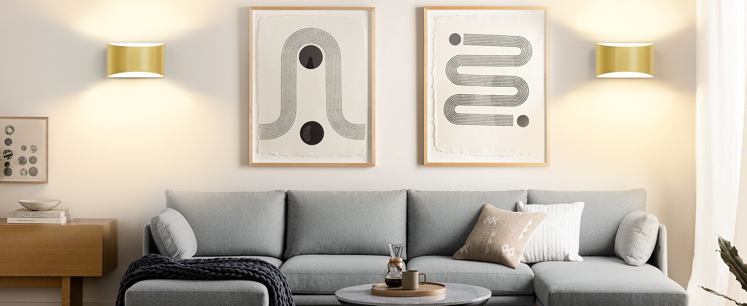 Modern LED Wall Sconces Set of 2