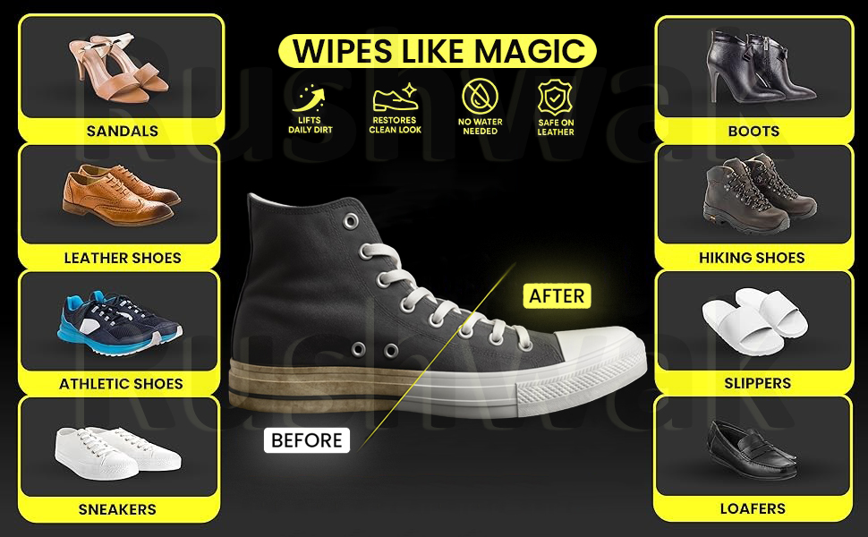Quick Remove Dirt Stain Shoe Cleaner Wipes