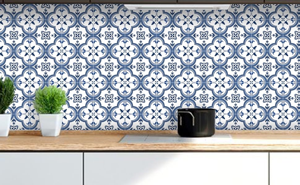 Adreamer90 Country Style Vinyl Tile Stickers 4''X4''Peel