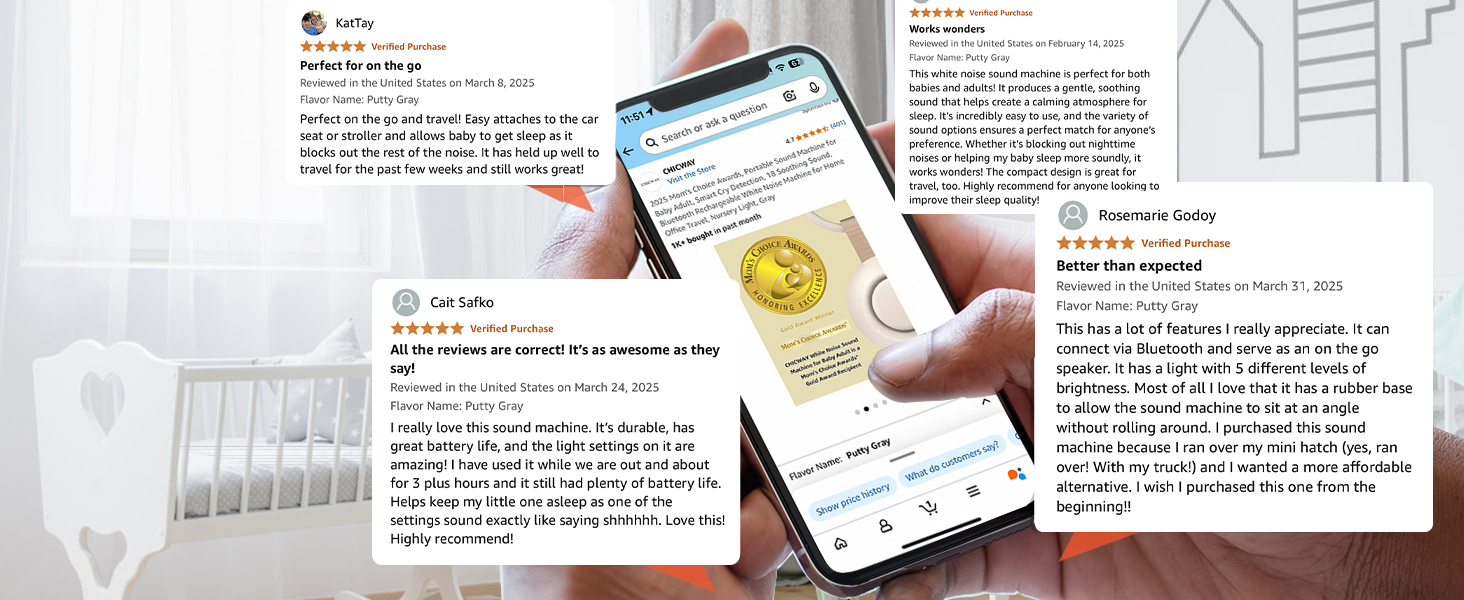 White Noise Machine Portable Sound Machine for Baby Adult