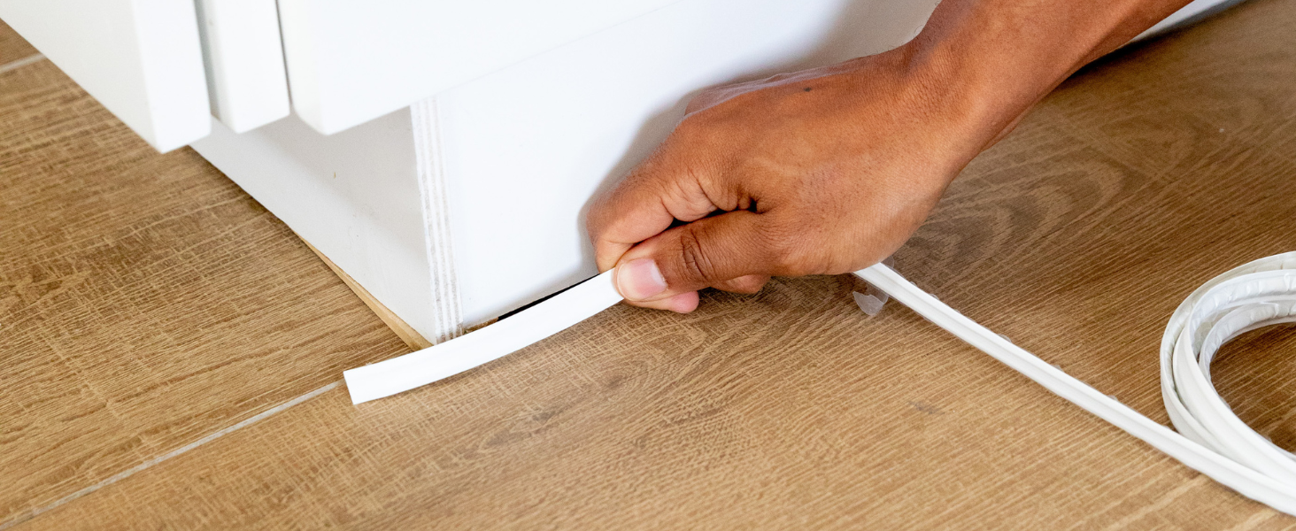 InstaTrim Peel and Stick Trim Flexible, Adhesive Caulk Tape for Walls