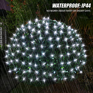 solar mesh string lights