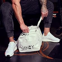 gym bag mens holdalls for men duffel bags male leather fitness gifts essentials white lifting