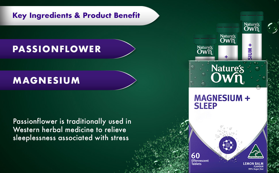Nature's Own Magnesium + Sleep Tablets 60 With Passionflower
