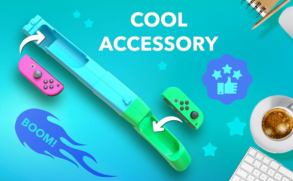 Skywin Gun Controller for NSwitch JoyCons Compatible