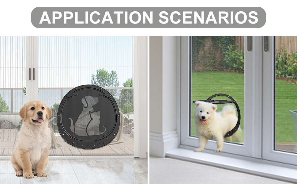 HIDROSIL Dog Door for Screen Door, Patent Desigh Pet Screen