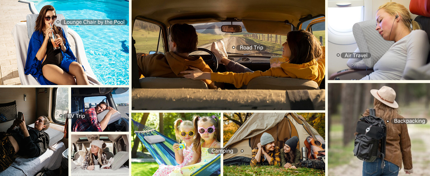 travel memory foam pillow