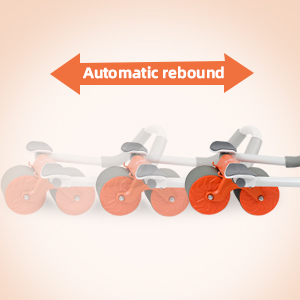 FORMIZON Rouleau Abdominale, Appareil D'entraînement Abdominal, Rouleau D'exercice Abdominal de Support du Coude, D'entraînement Abdominal avec Doubles Roues Stables et Rebond Automatique Rouleau Abdominale