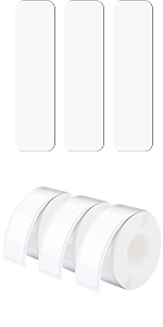 P15 Labels 12x40mm White Sticker