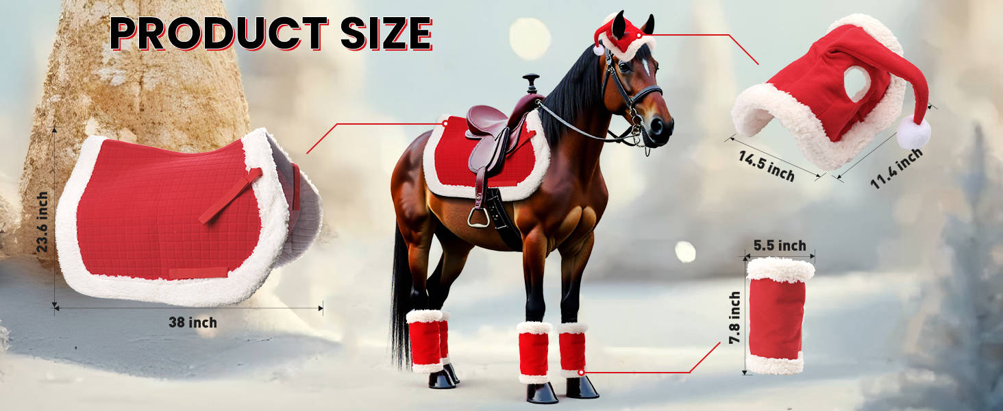 Christmas horse decoration