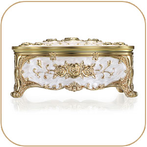 Jewelry Box metal Trinket Box Treasure Chest box  antique jewelry box gift small ring Earrings case