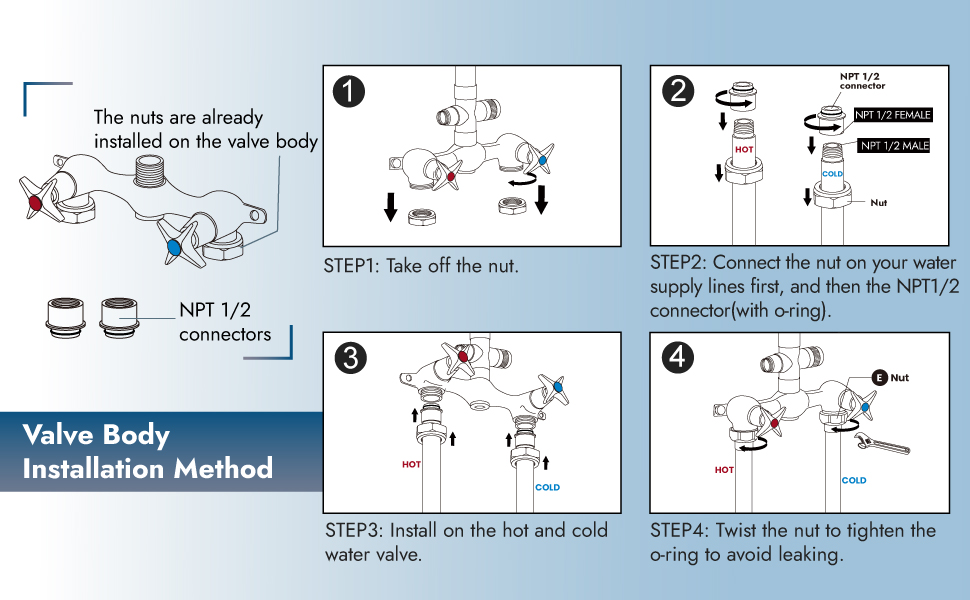 Cinwiny Wall Mounted Outdoor Shower Set Brushed Nickel 6 Inch Square