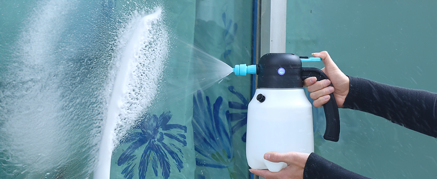 1.5L Electric Foam Sprayer, Cordless Car Wash Foam Gun