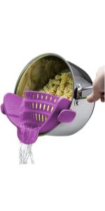 Kitchen Gizmo Snap N Strain Pot Strainer and Pasta Strainer