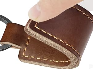 Leather Car Keychain