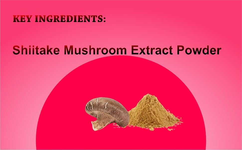 Buy Mahogany Shiitake Mushroom Extract Capsules 500 mg 60 Veg Caps