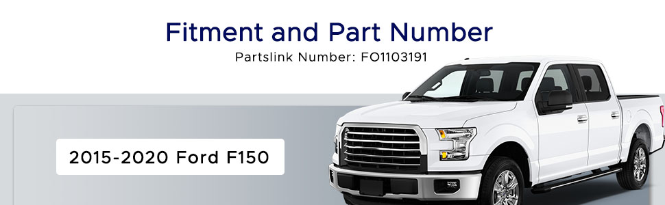 Rear Bumper Ford F150 2015 2016 2017 2018 2019 2020 Pickup Chrome