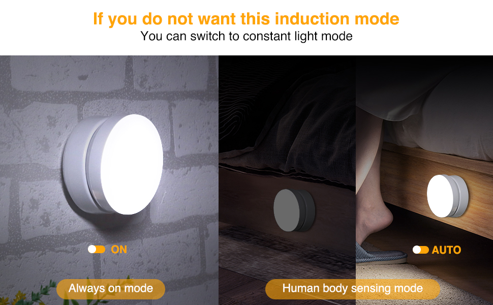 Motion Sensor Night Light, 360° Rotating LED Night Light Light