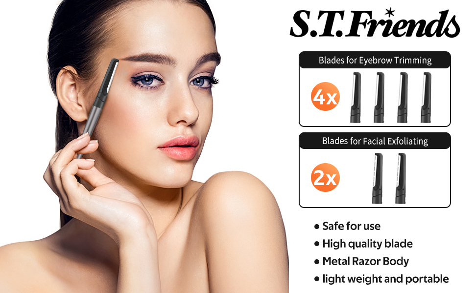 S.T. Friends Dermaplaning Tool for Face Exfoliation, Dermaplane Razor for Women Face