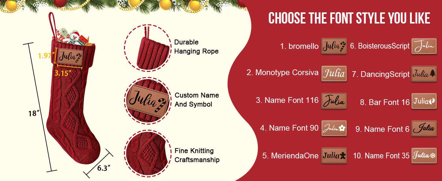 Personalized Christmas Stockings