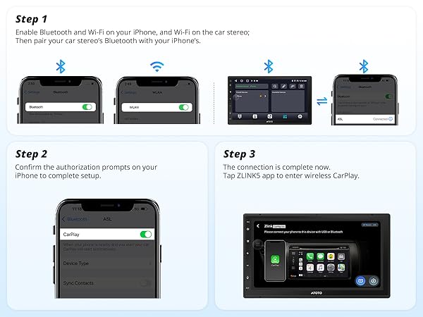 Amazon.com: ATOTOLIFE Android AI Double-DIN Stereo with