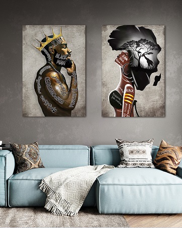  African American Wall Art Black King Man