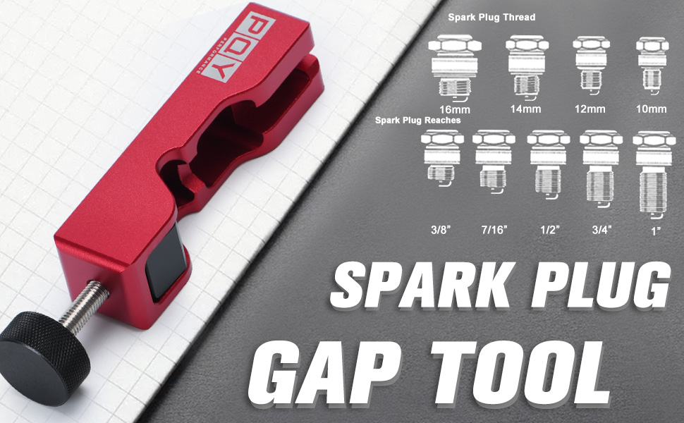 PQY Universal Spark Plug Gap Tool for Most 10mm 12mm 14mm