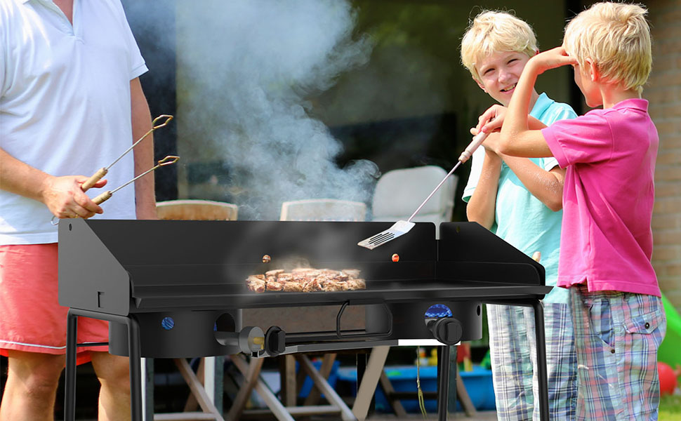 MixRBBQ 37 X16 inch Professional Fry Griddle, Flat Top Plate for Camp Chef Griddle