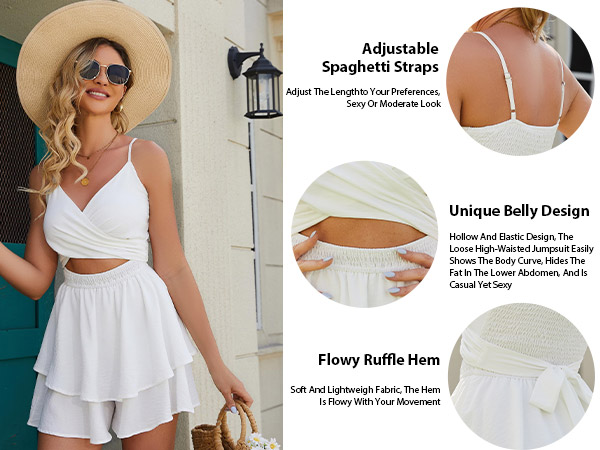 Amazon.com: AGERWAY Rompers For Women Summer Romper Dresses