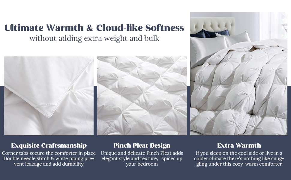 puredown® Goose Down Comforter Full/Queen Size 800 Fill