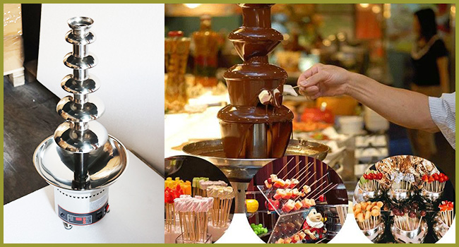 Chocolate Fountain 110V Electric 4-Tiers 