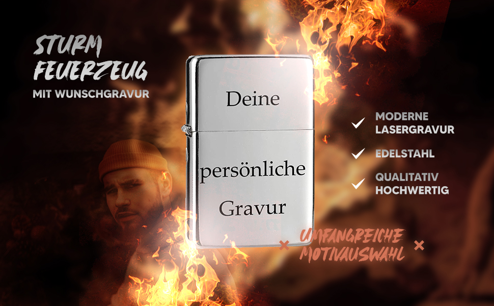 Mechero grabado tipo zippo, graba una foto o texto , ideal para regalar