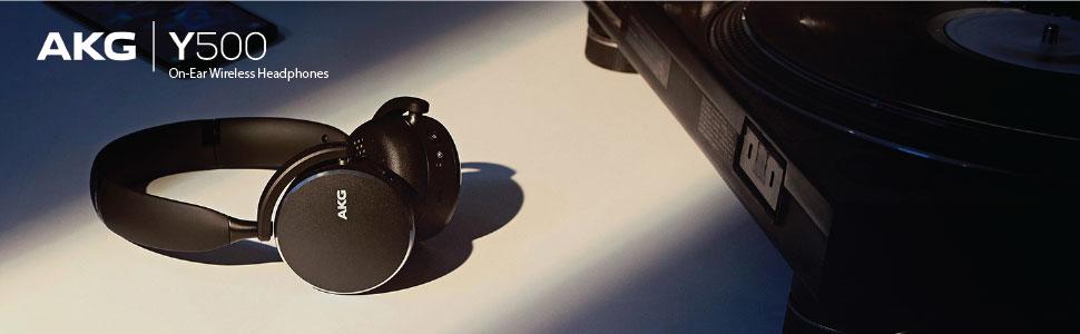 AKG by Harman Y500 On-Ear Bluetooth Headphones with Ambient