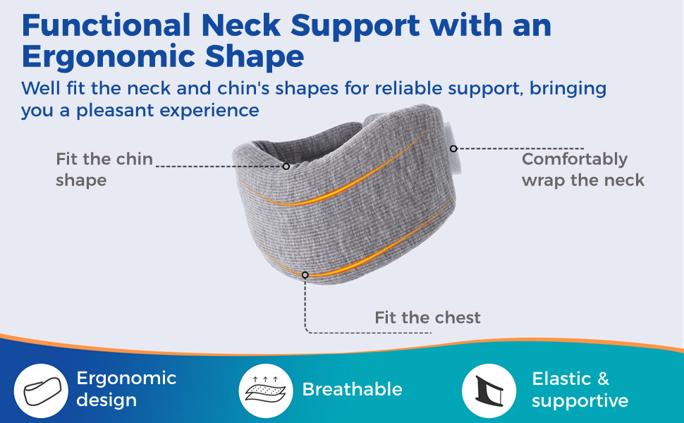 Functional Neck Support with Ergonomic Shape