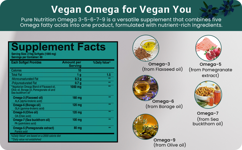 Vegan Omega 3-5-6-7-9