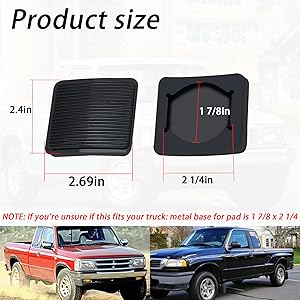 2X BRAKE AND CLUTCH PEDAL PAD RUBBERS FOR FORD KUGA FOCUS MK2 Mk3 C Max 1234292