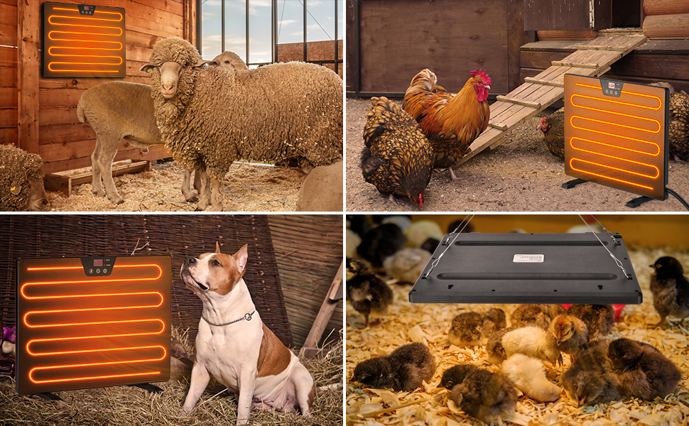 Kesfitt Chicken Coop Heater,Radiant Heat Chicken Heater