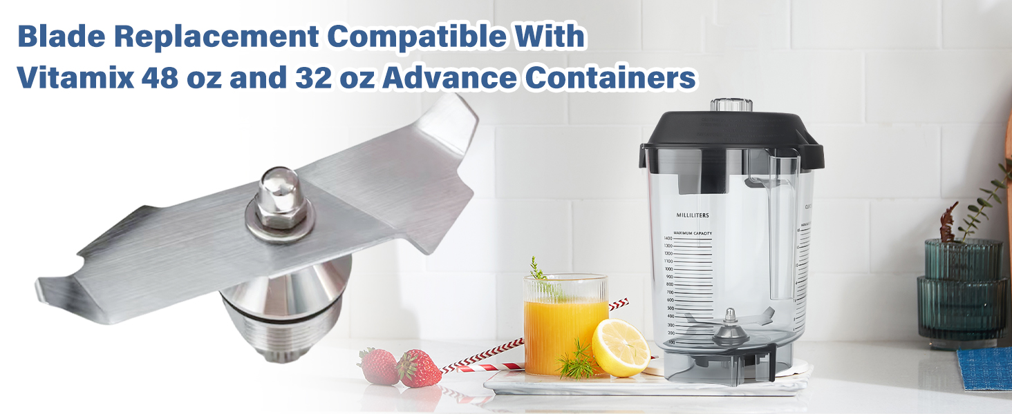 compatible with vitamix 15990 130647-1 15978 16016 quiet one vm0145 36019 blender part advance blade