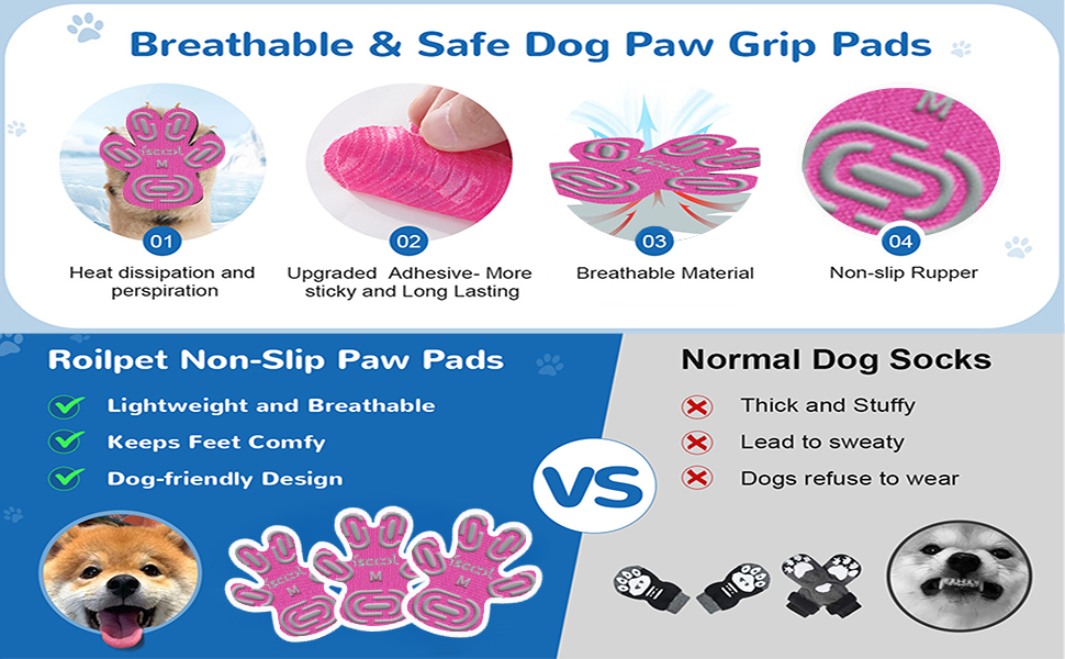 yucca Dog Anti Slip Paw Grips Traction Pads, Dog Paw