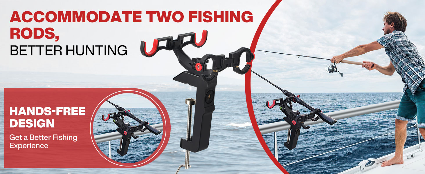 accommodate two fishing rods, better hunting