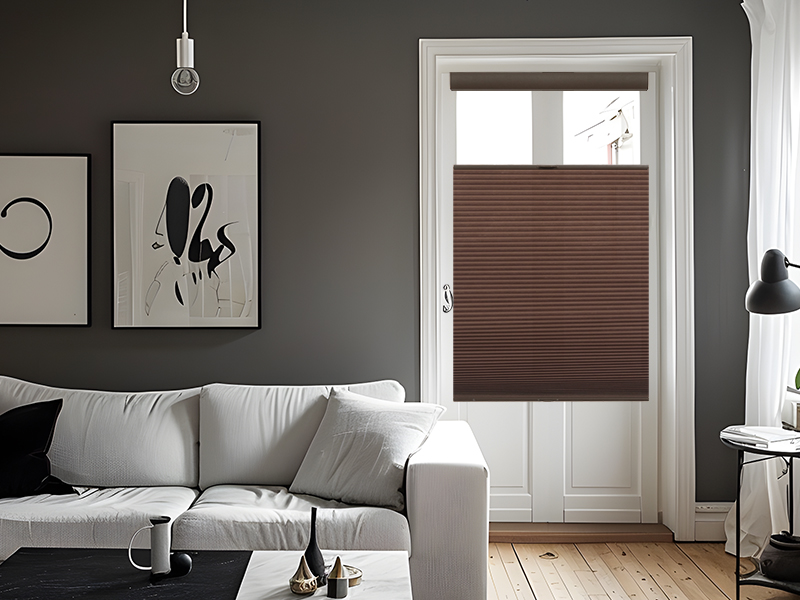 Tonature Light Filtering Door Blinds for Door Window Top